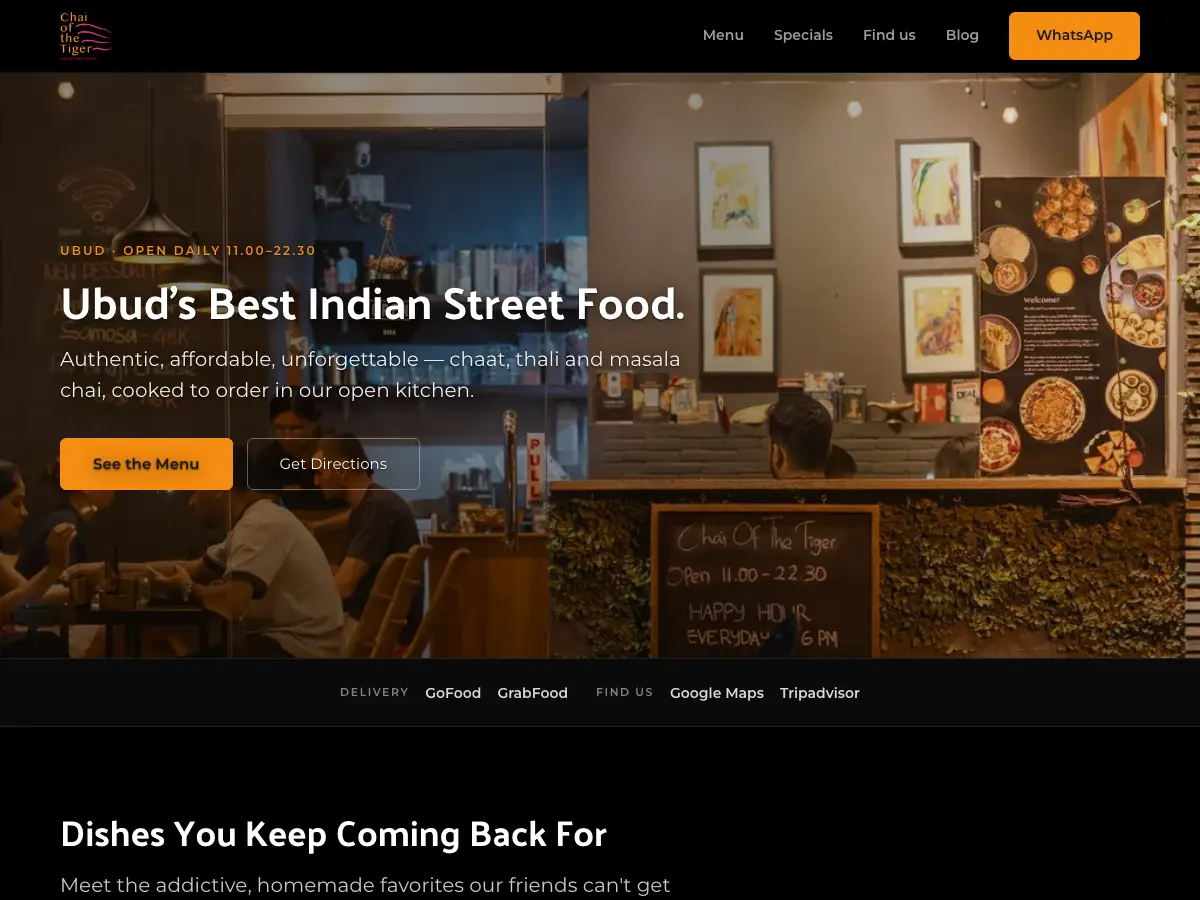 Chai of the Tiger's website