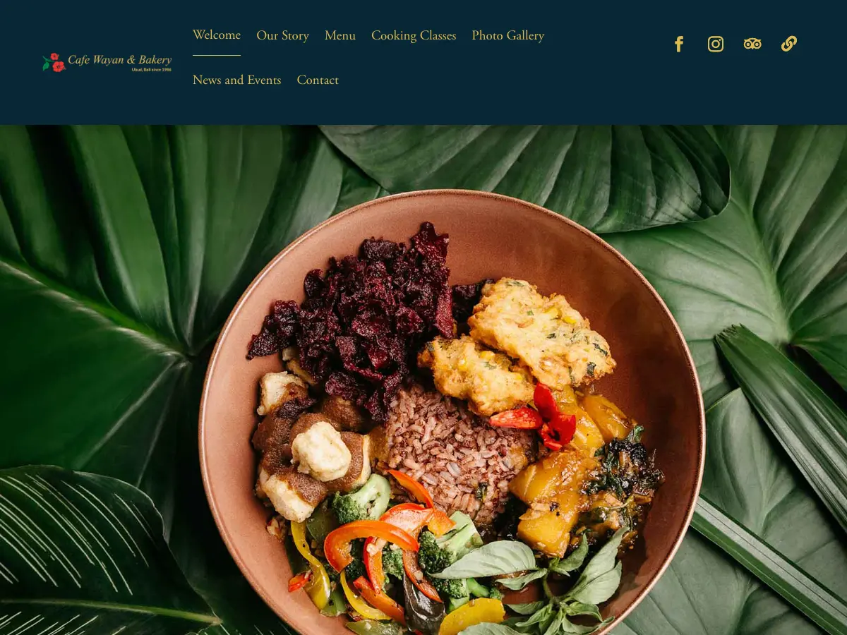 Cafe Wayan's website