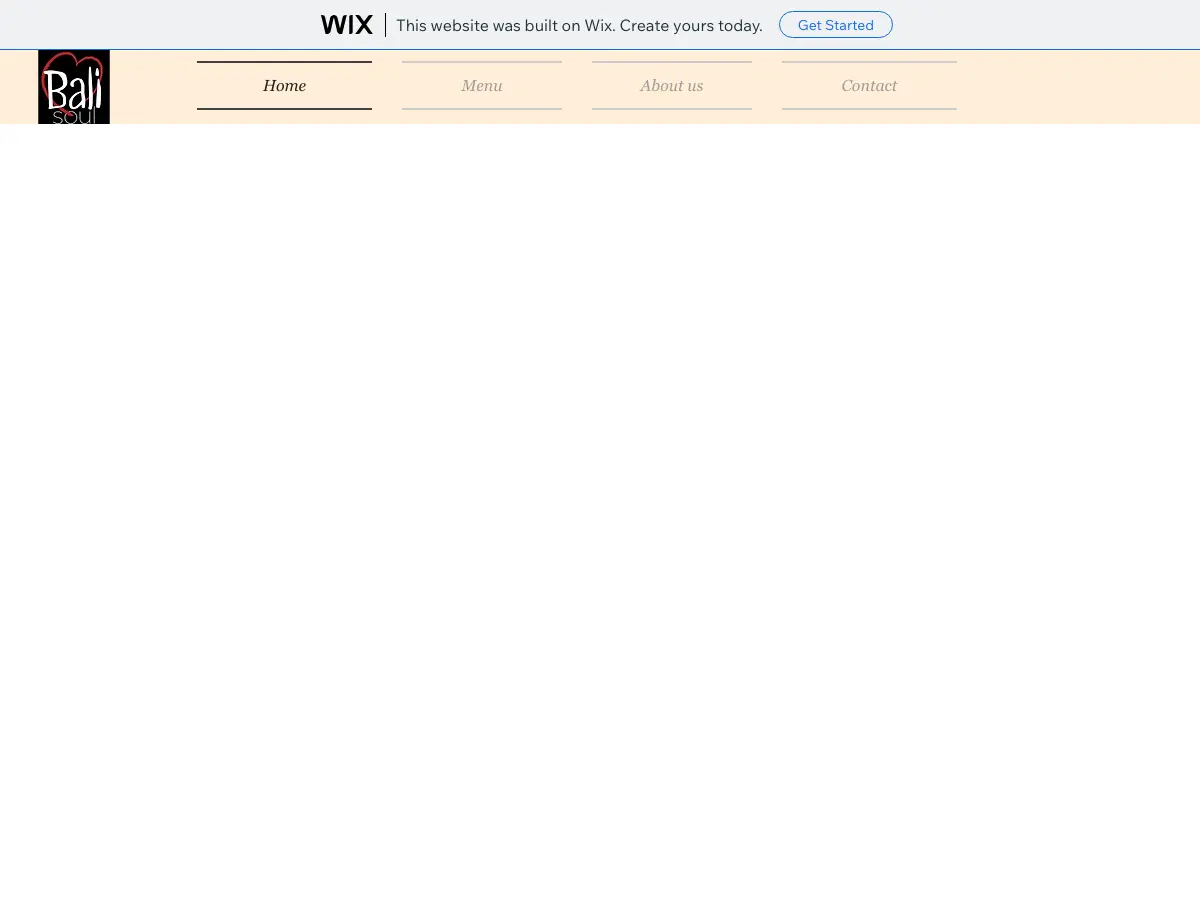 Bali Soul Warung's website