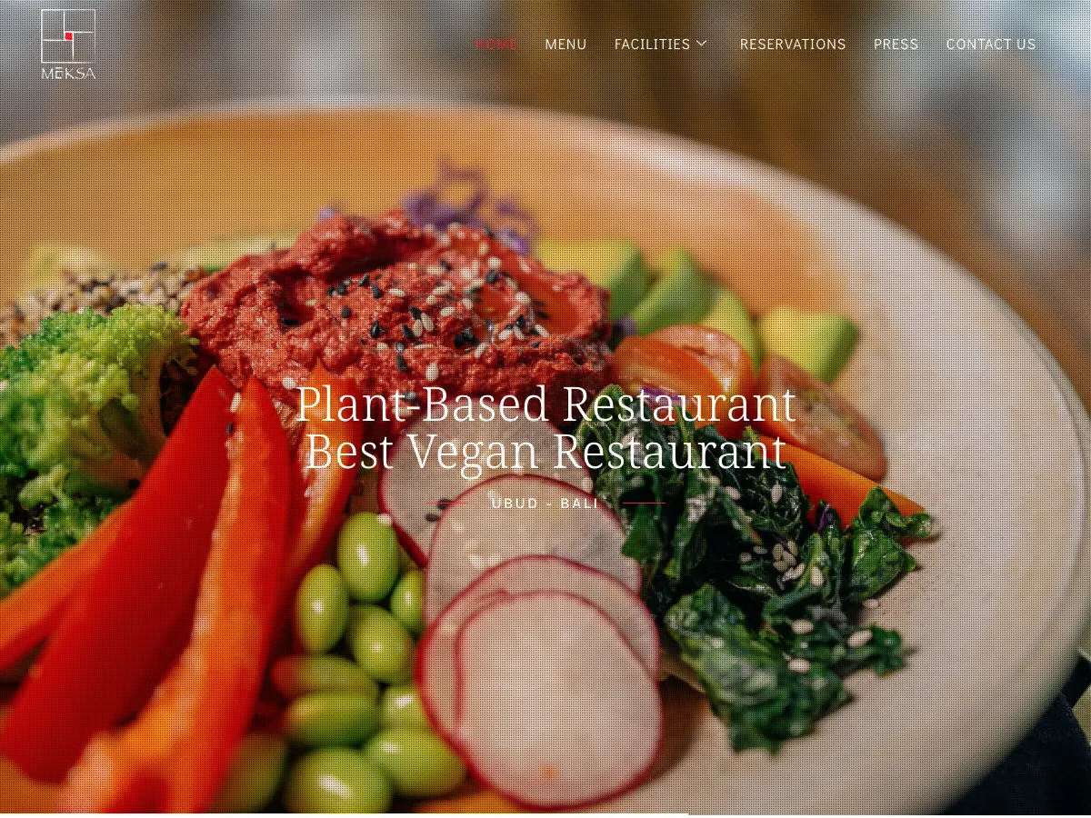 Moksa Restaurant Ubud's website