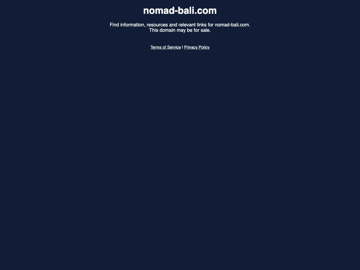 Nomad's website