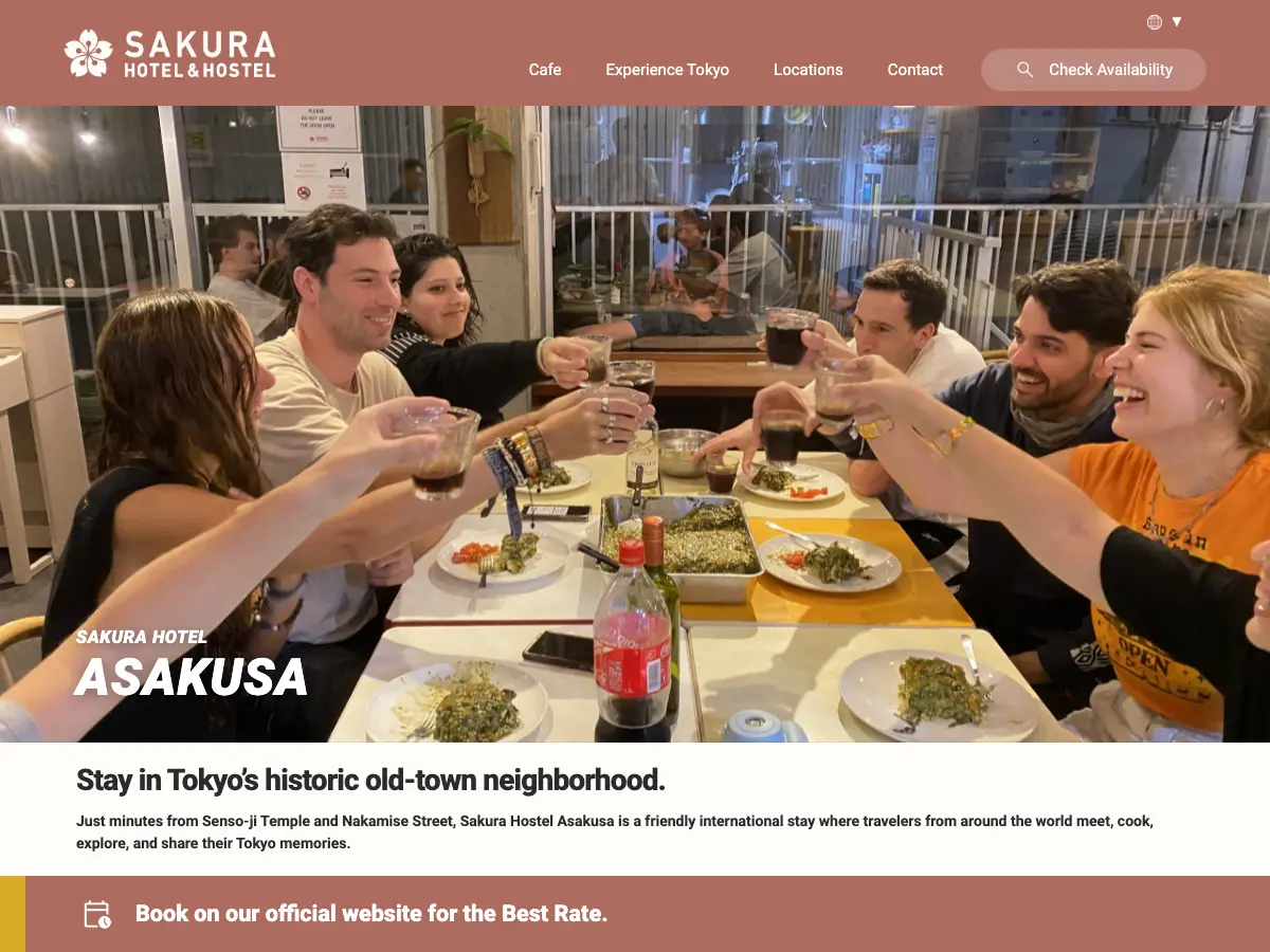 サクラホステル浅草's website