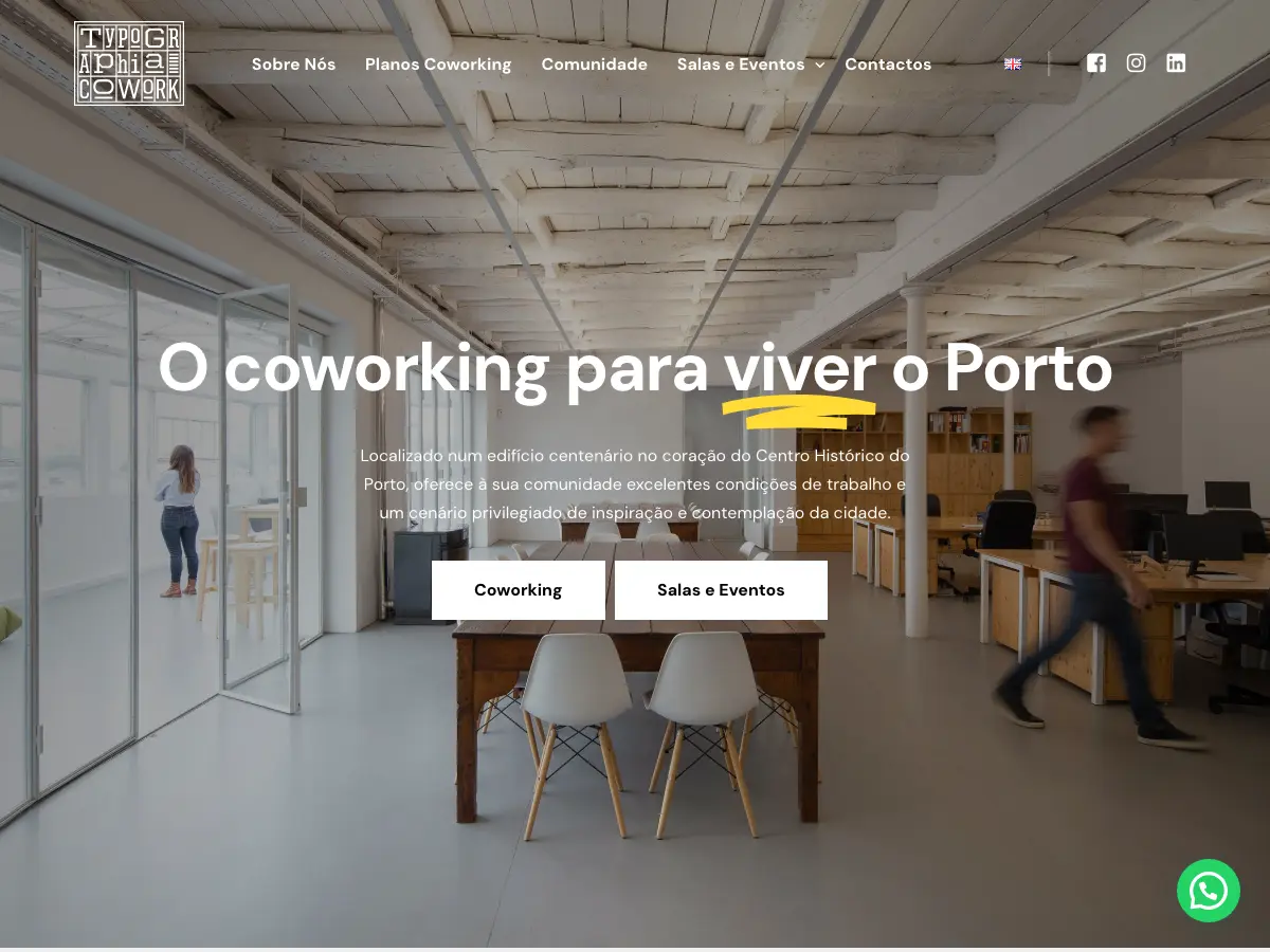 Typographia Cowork's website