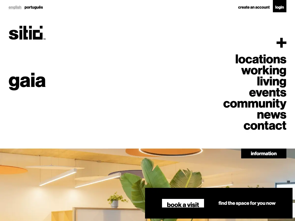 Sitio - Cowork & Event Places's website