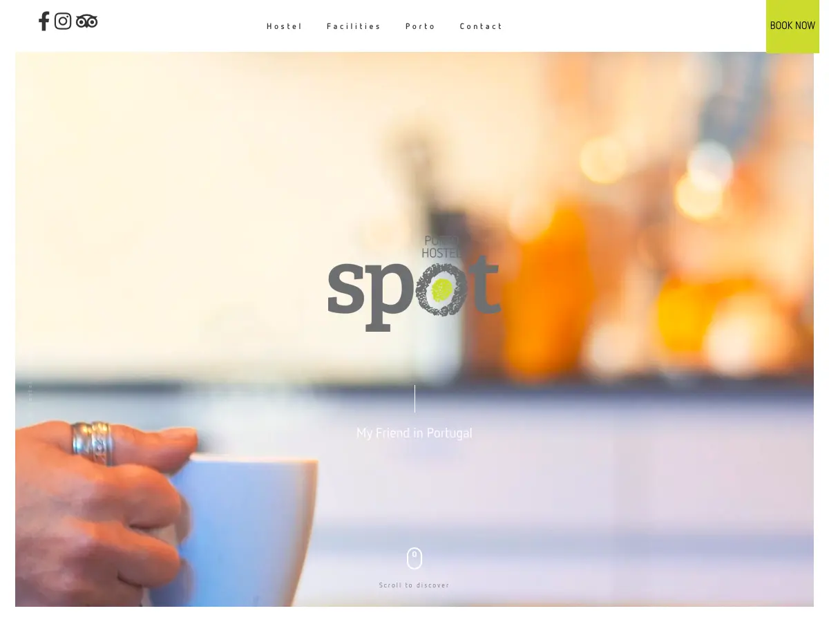 Porto Spot Hostel's website