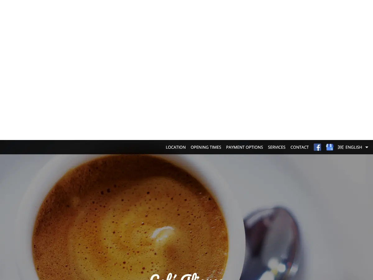 Café Aliança's website