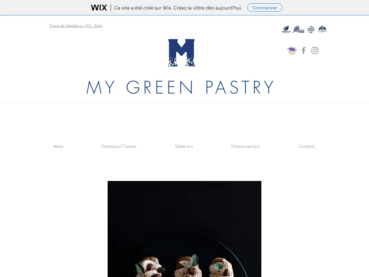 My Green Pastry's website