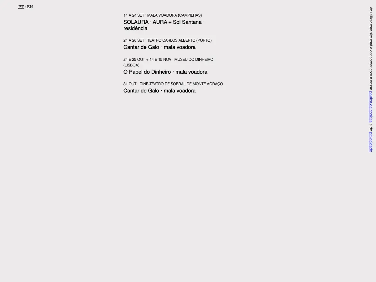 Mala Voadora's website