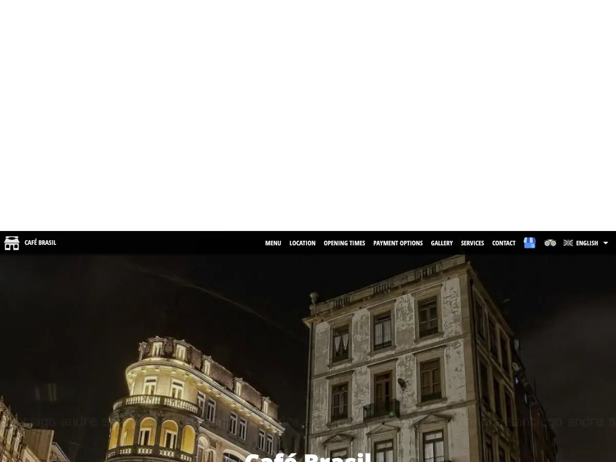 Café Brasil's website
