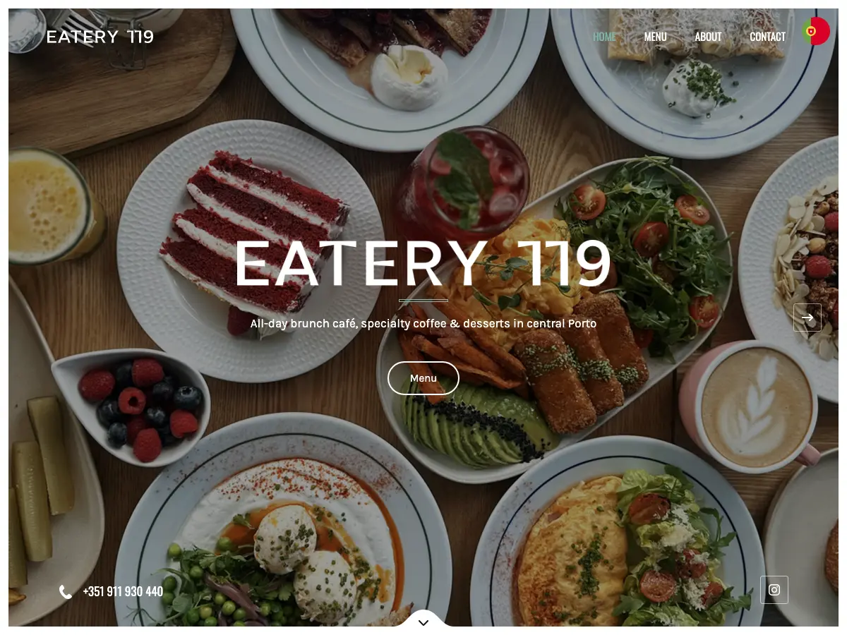 Eatery 119's website