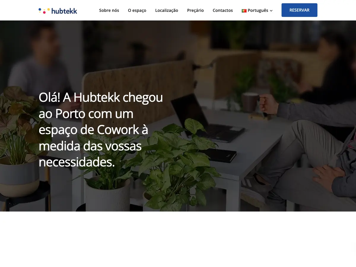 Hubtekk - Coworking Solutions's website