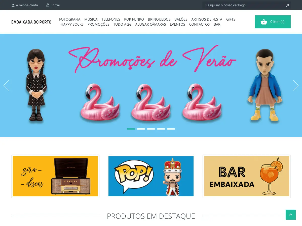 Embaixada do Porto's website