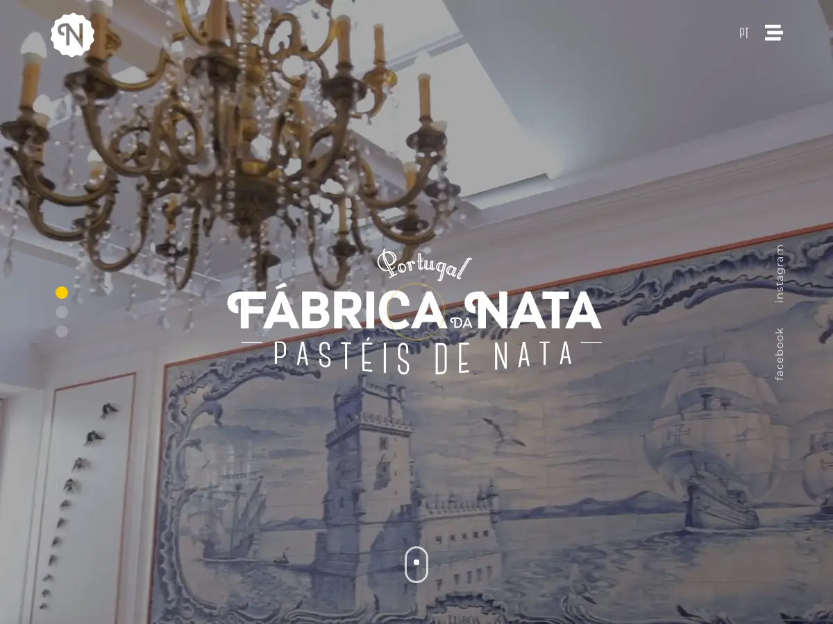 Fábrica de Nata's website
