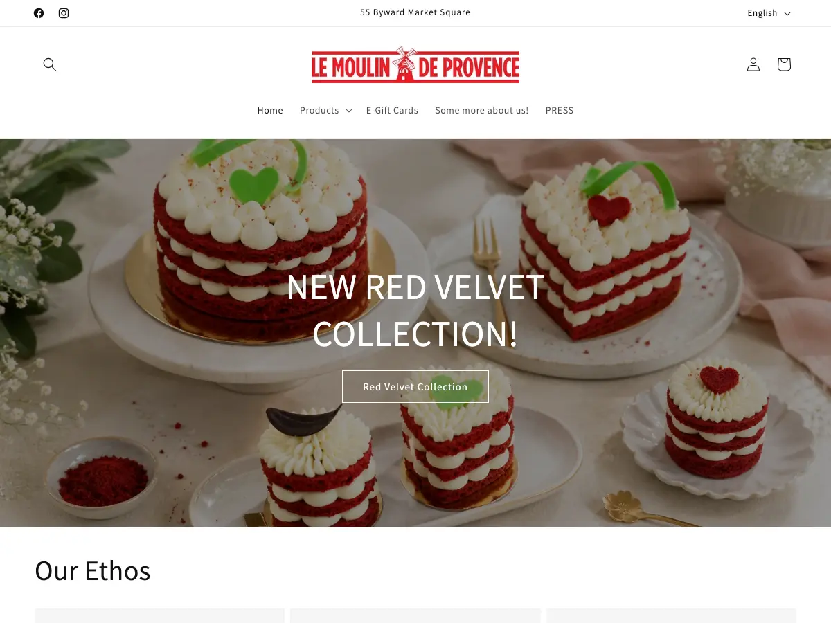 Le Moulin de Provence's website