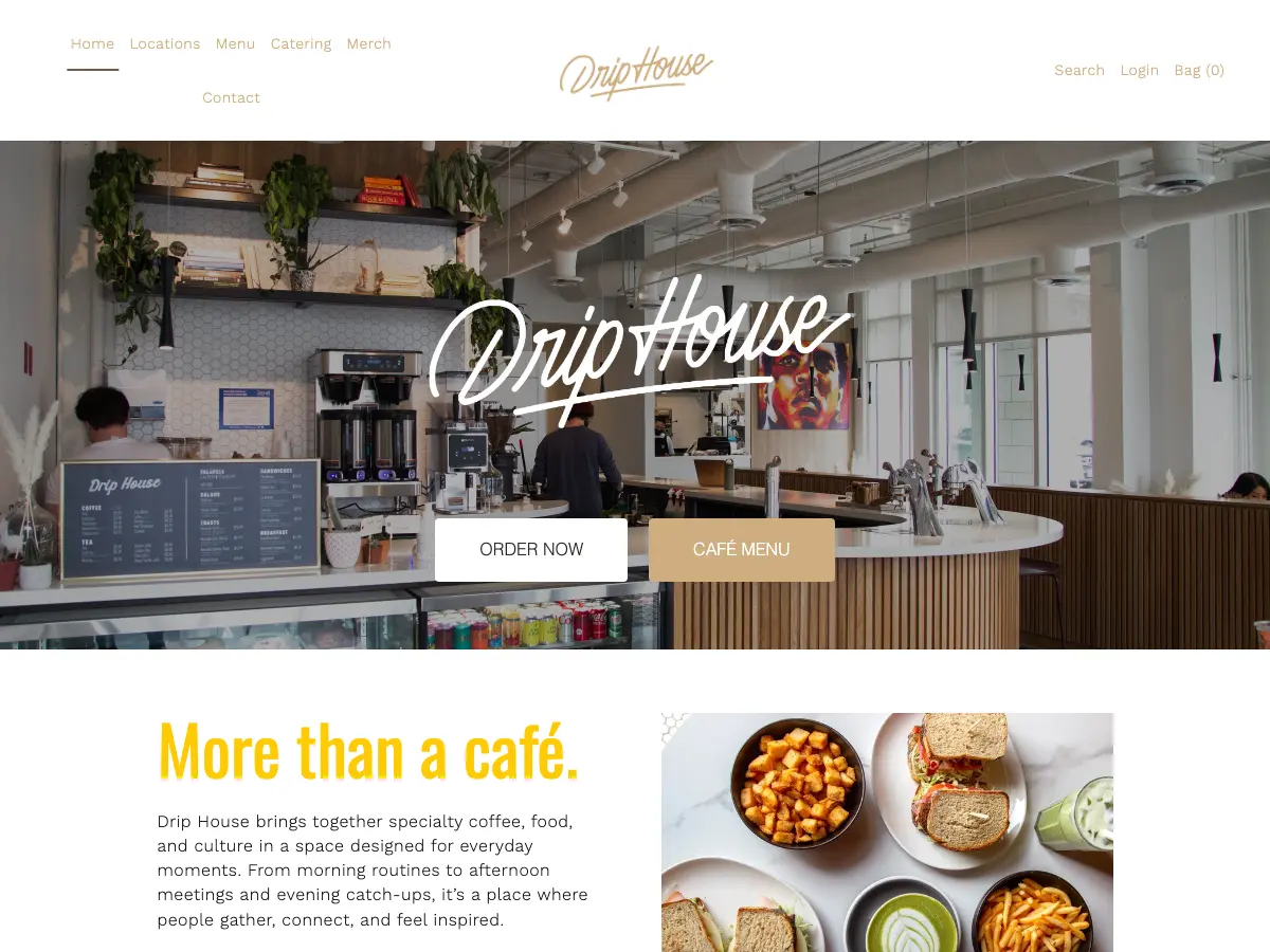 Drip House's website