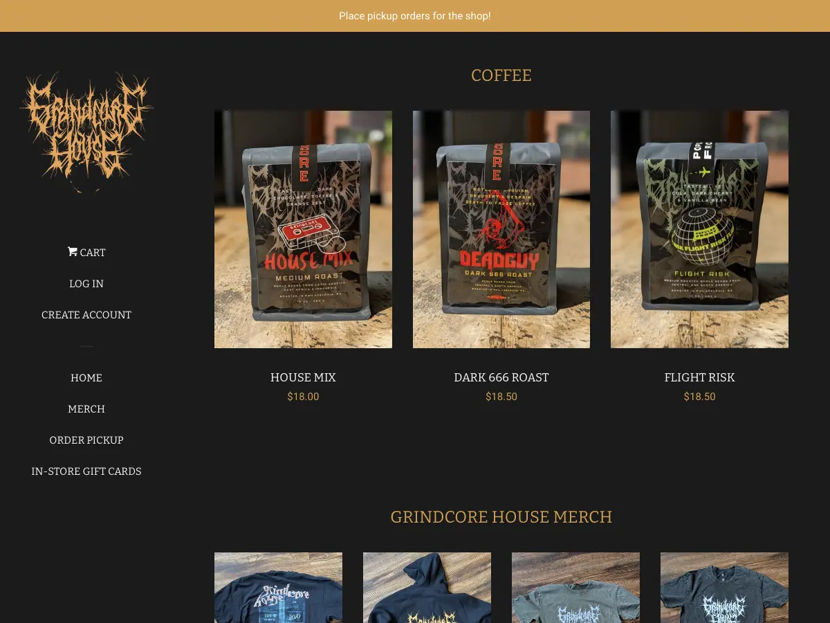 Grindcore House's website
