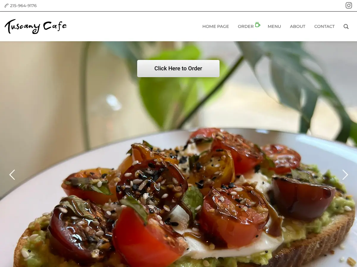 Tuscany Cafe (Locust Street)'s website