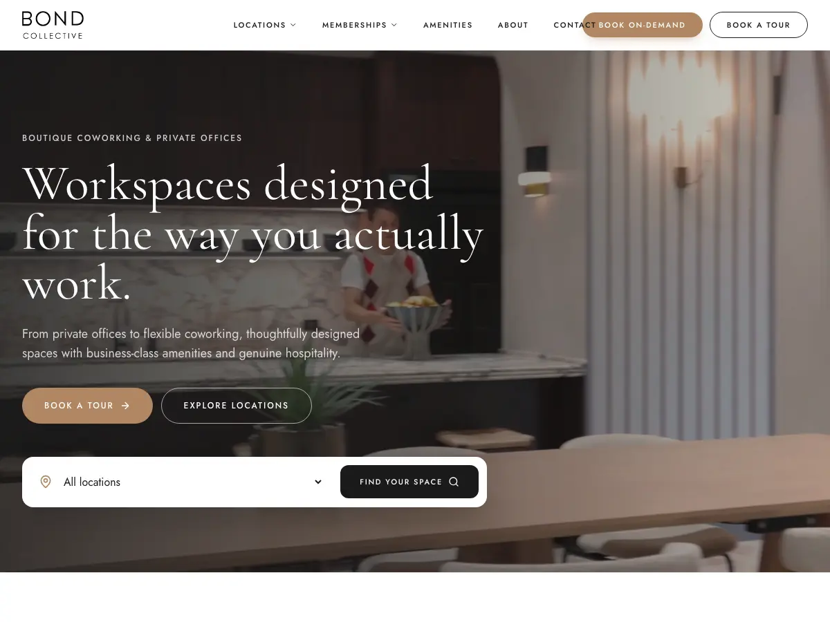 Bond Collective's website