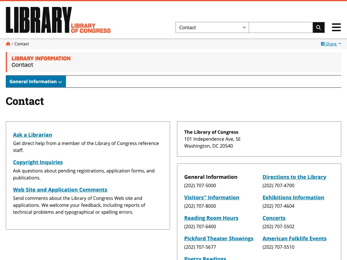 Asian Division Reading Room's website