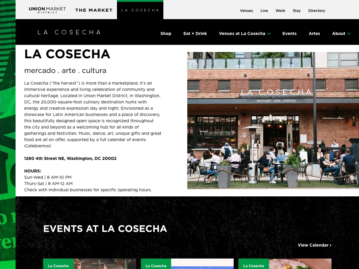 La Cosecha's website