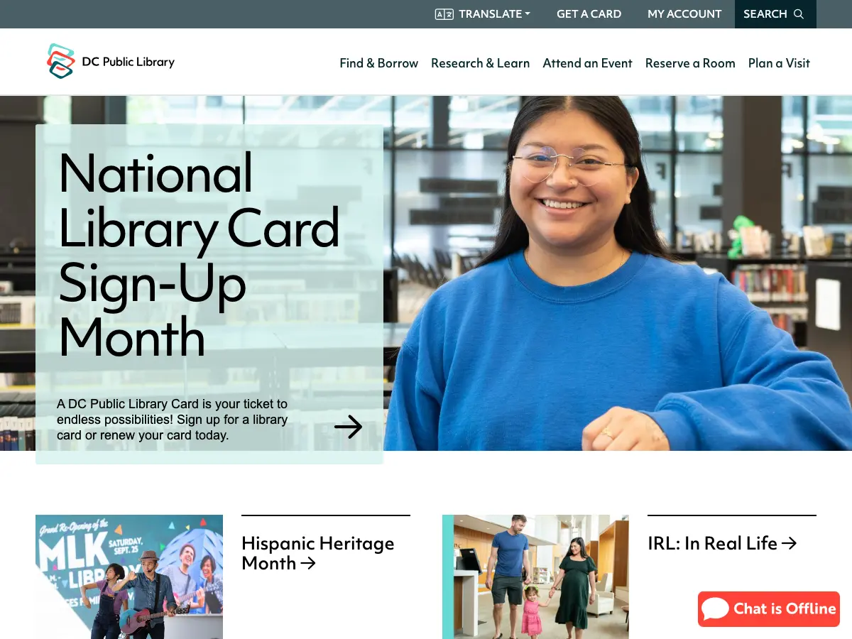 Francis A. Gregory Neighborhood Library's website
