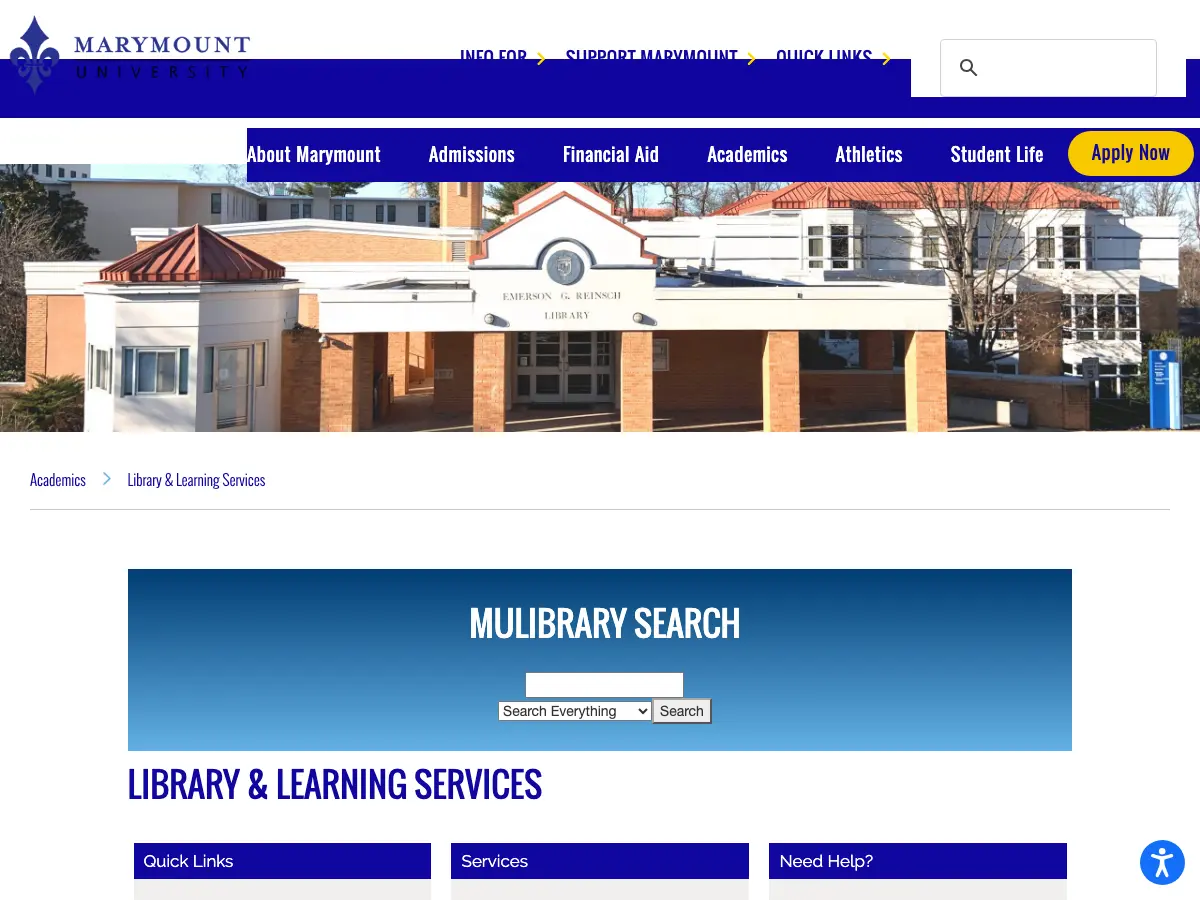 Reinsch Library's website