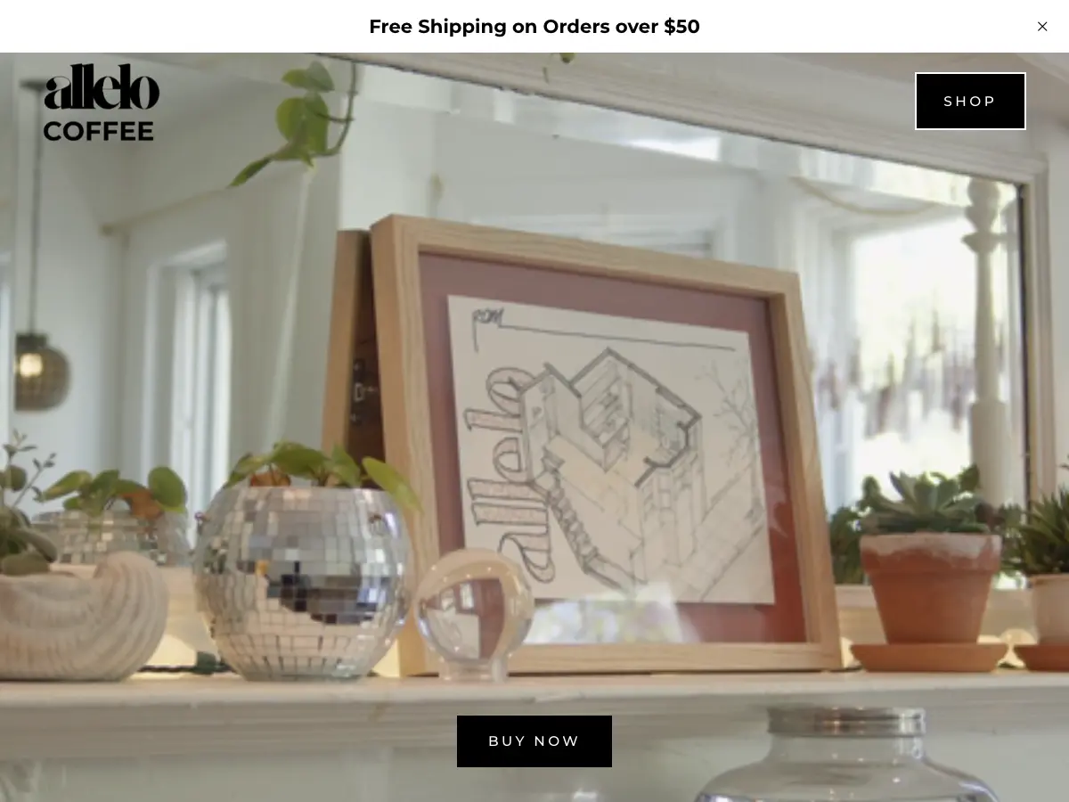 Allelo Coffee's website