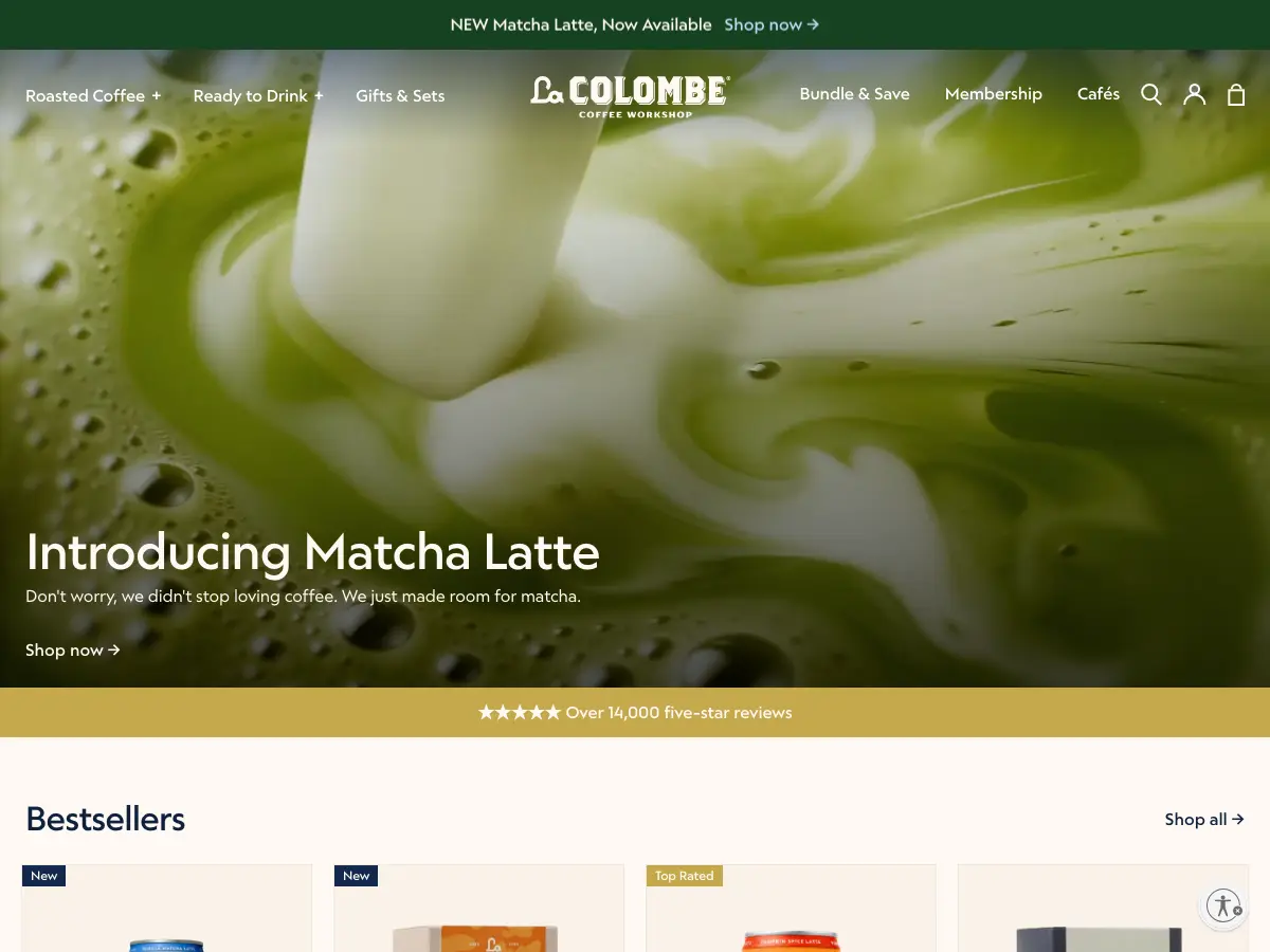 La Colombe Coffee Roasters's website