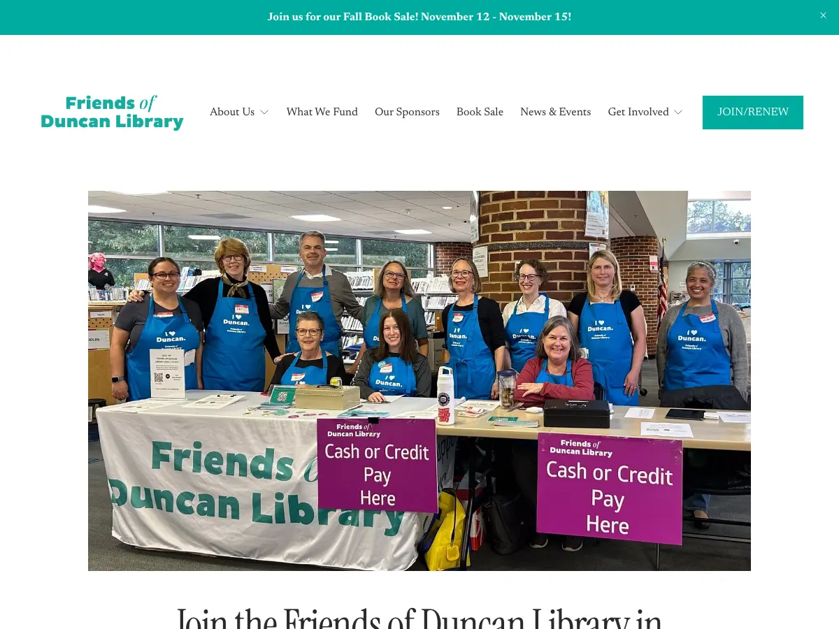 James M. Duncan Branch Library's website