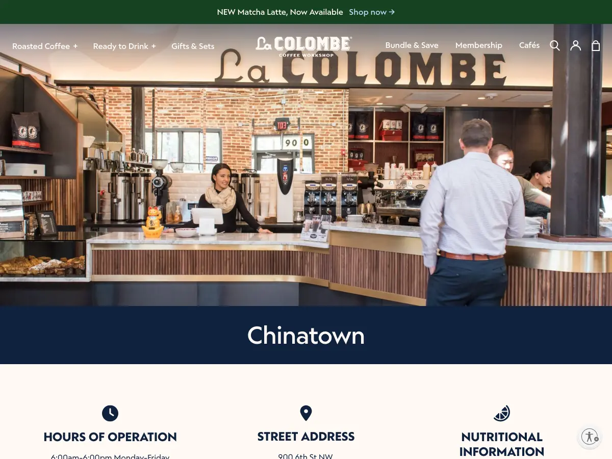 La Colombe Coffee Roasters's website