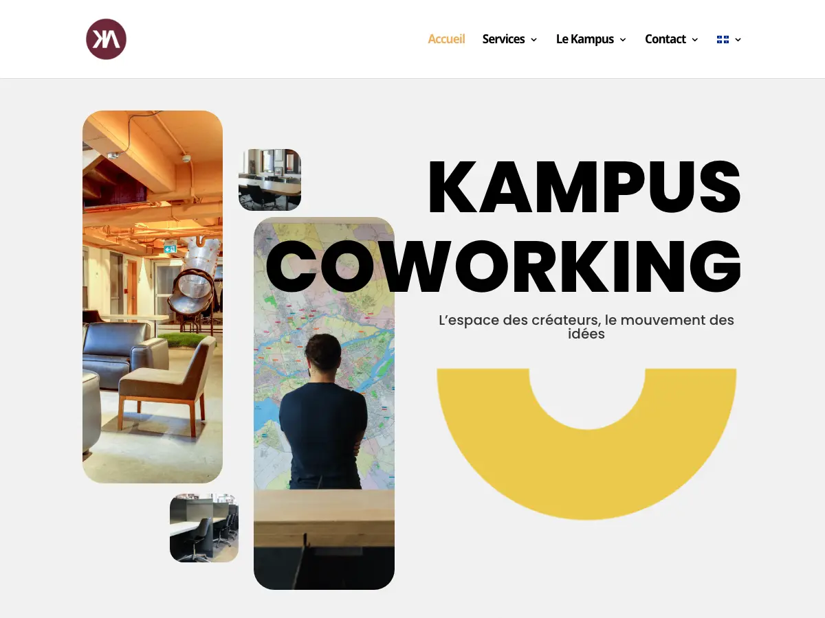 Kampus coworking's website