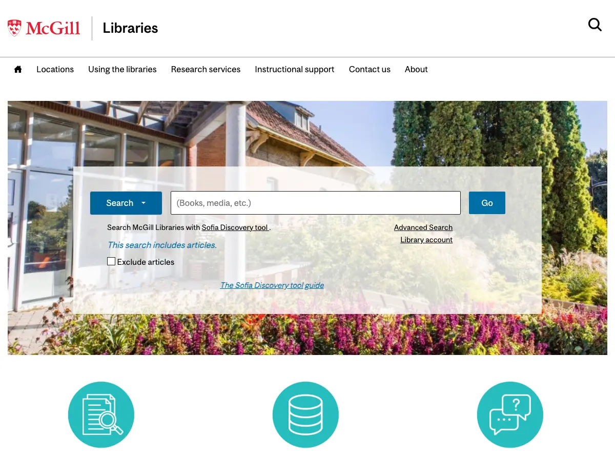 McLennan Library Building's website