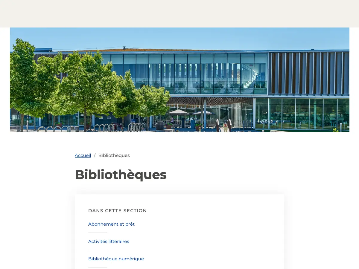 Bibliothèque Georges-Dor's website