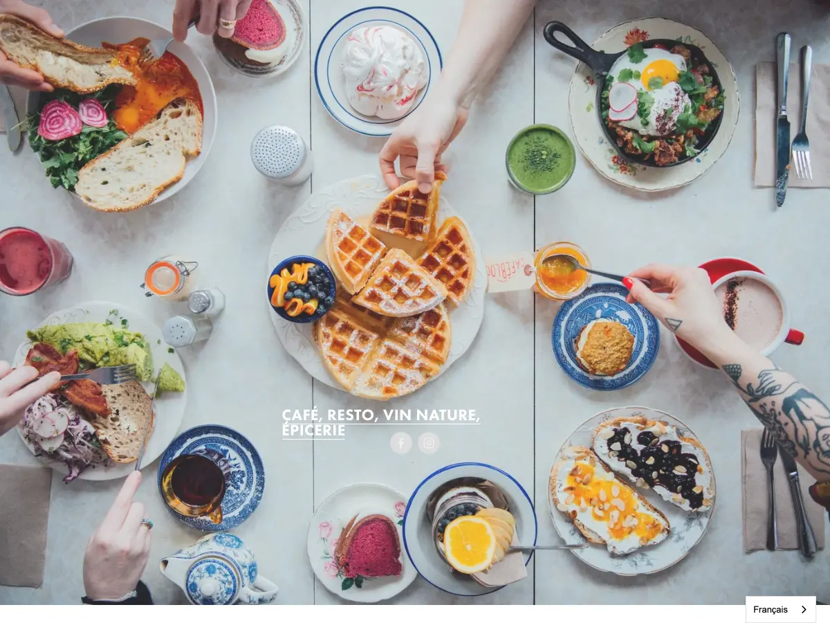 Le Café Bloom's website