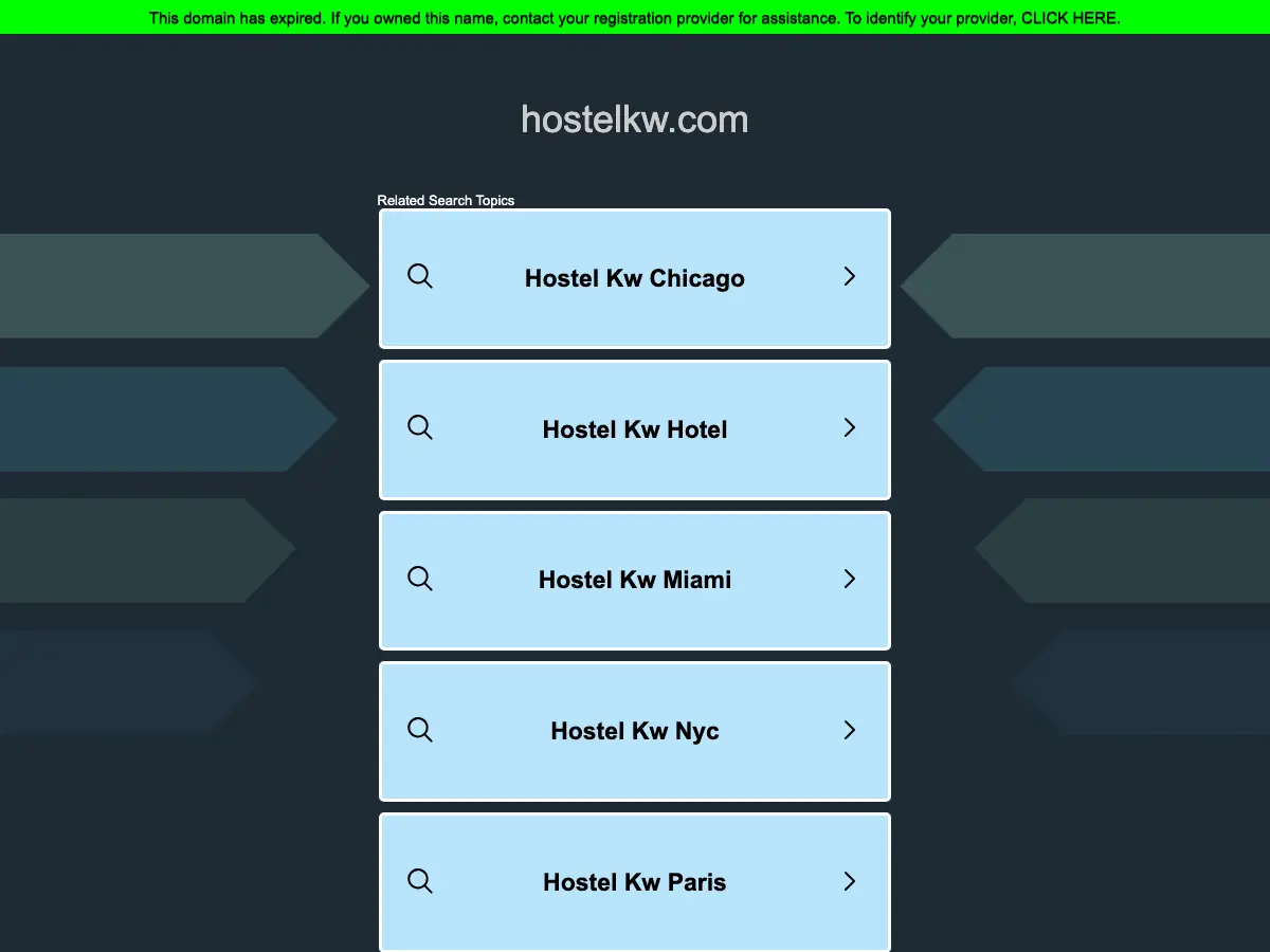 Hostel KW Sinsa's website
