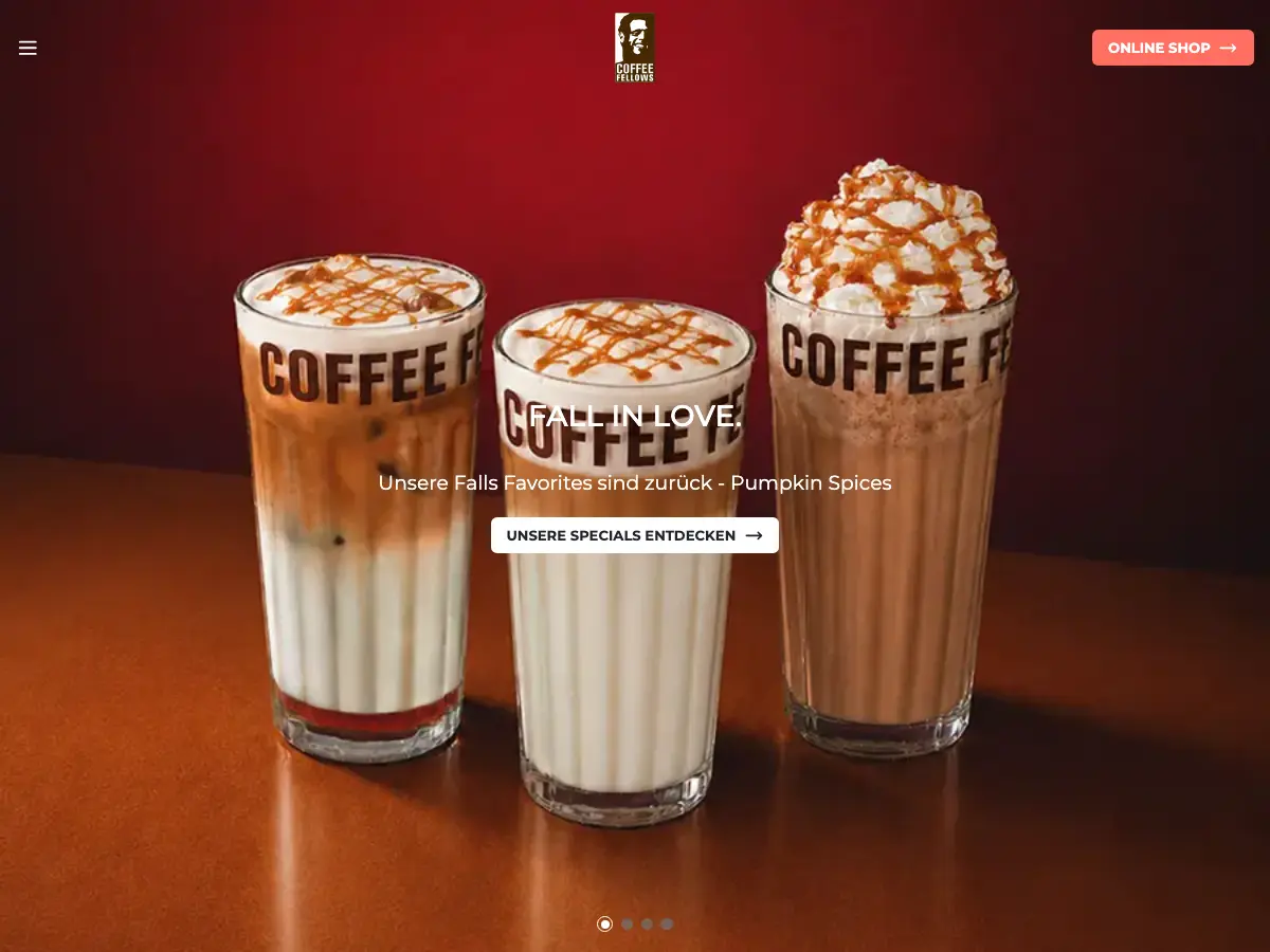 Coffee Fellows's website