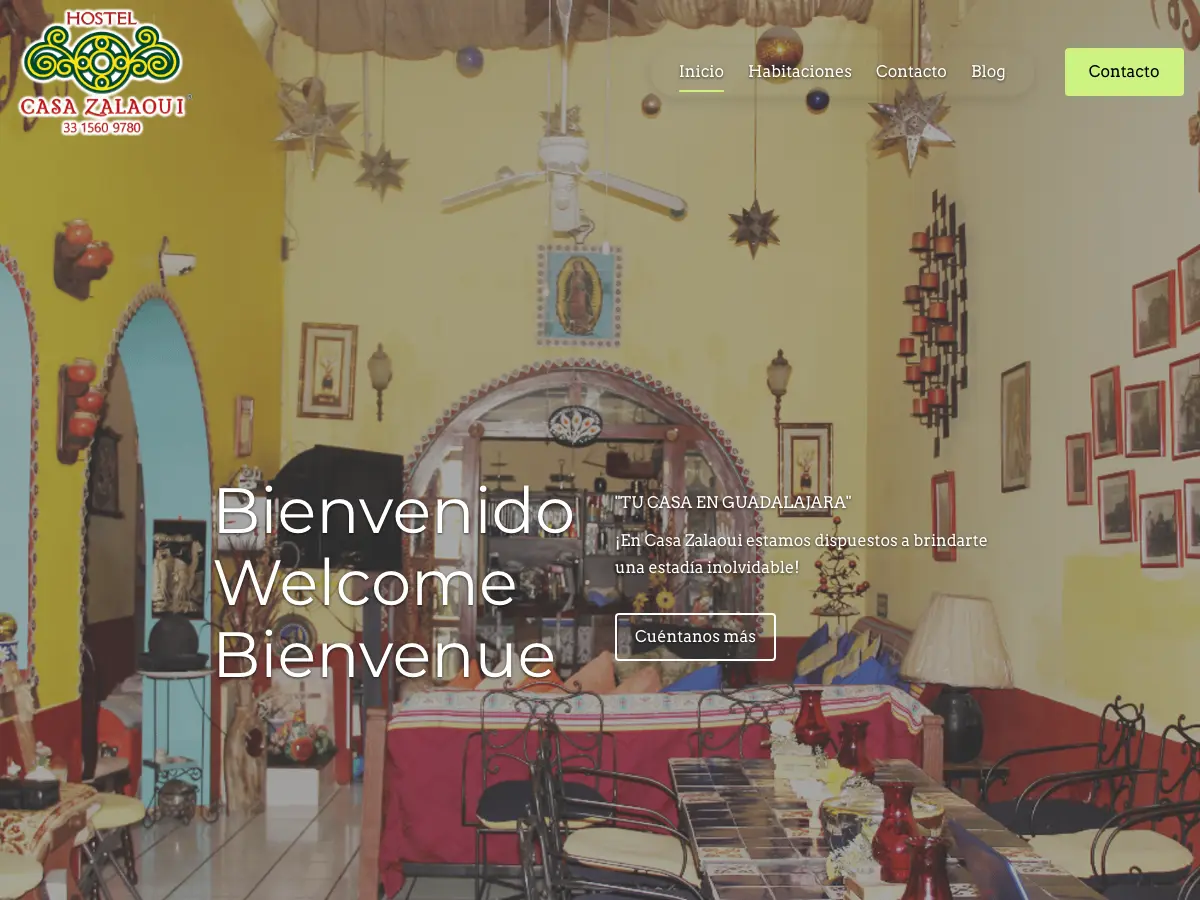 Casa Zalaoui Hostel's website