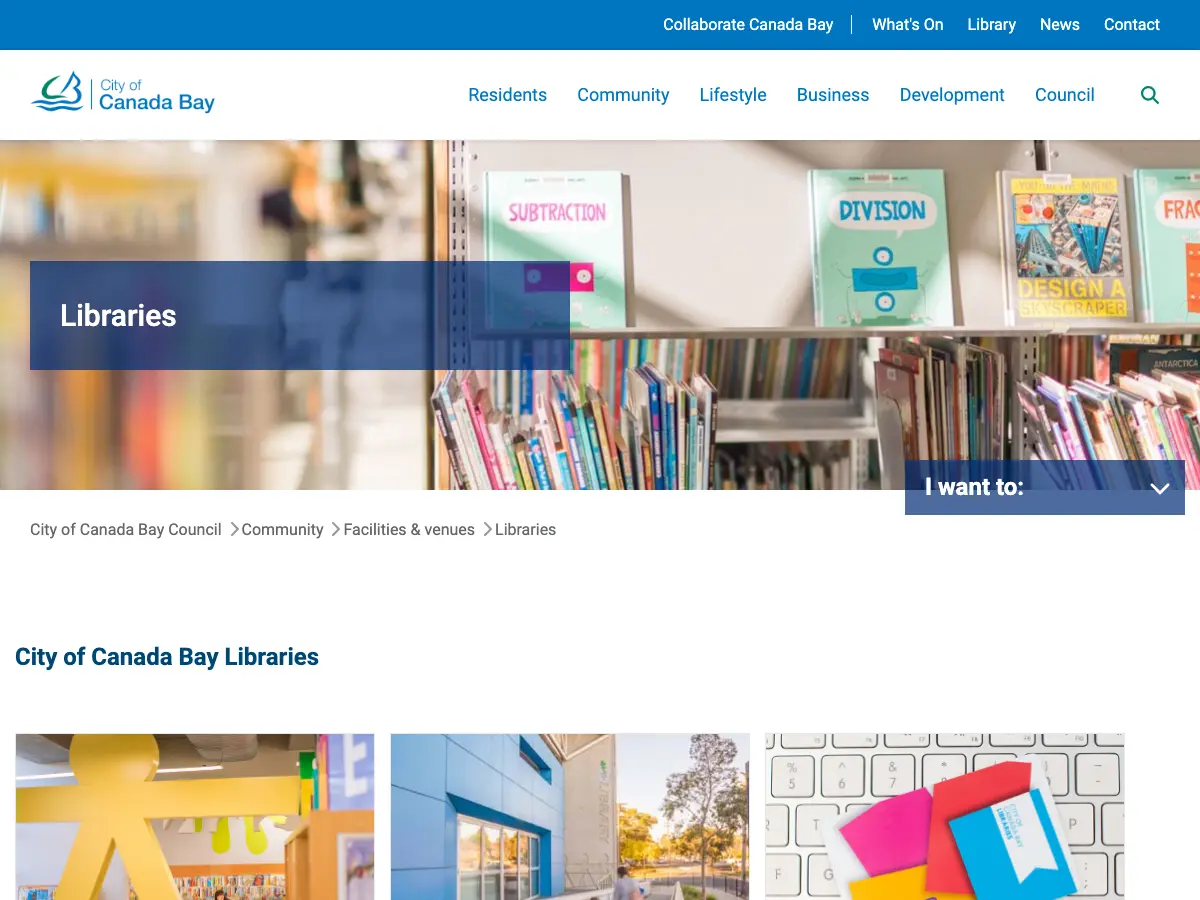 Concord Library's website