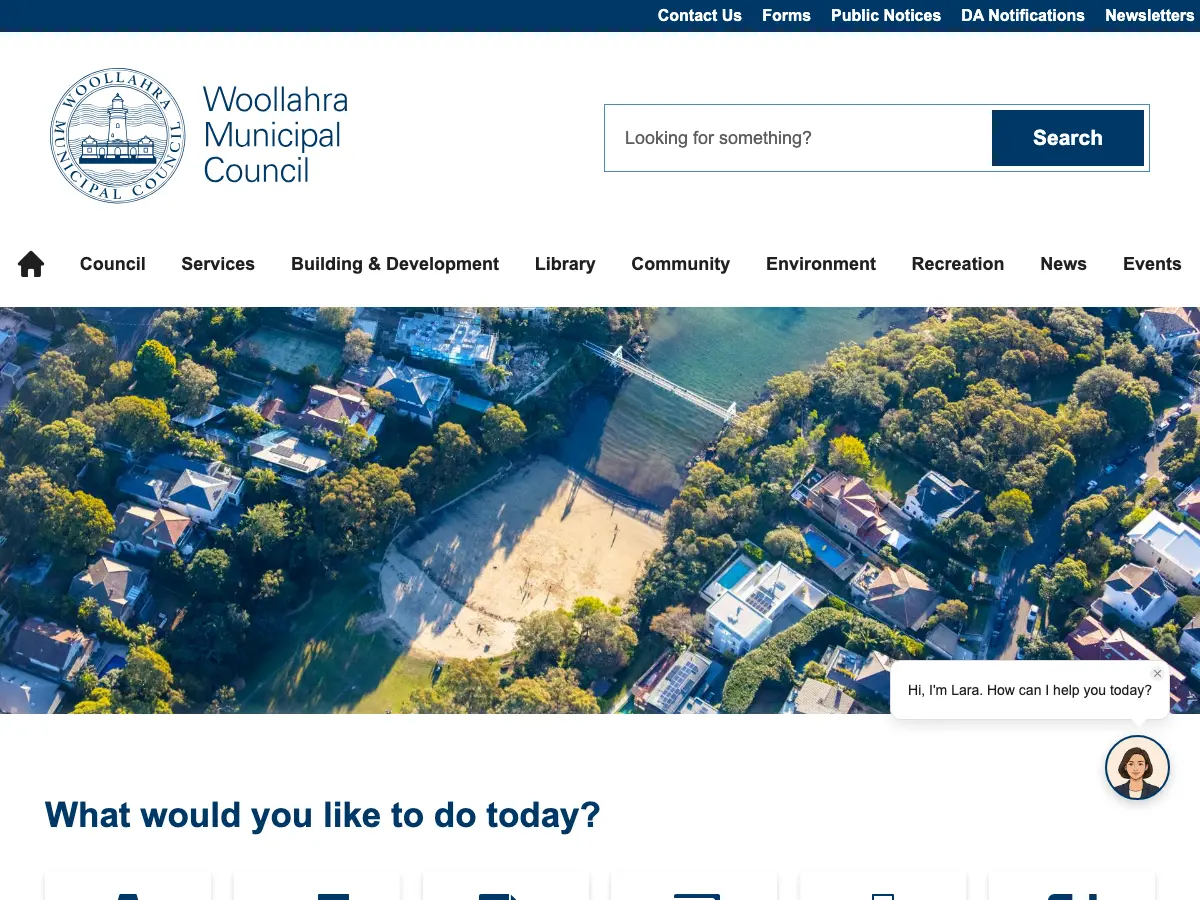 Woollahra Municipal Council Libraries's website