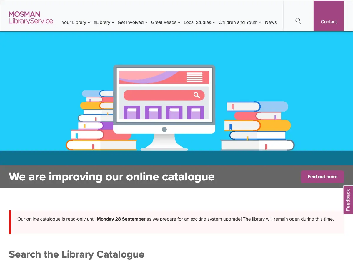 Mosman Library's website