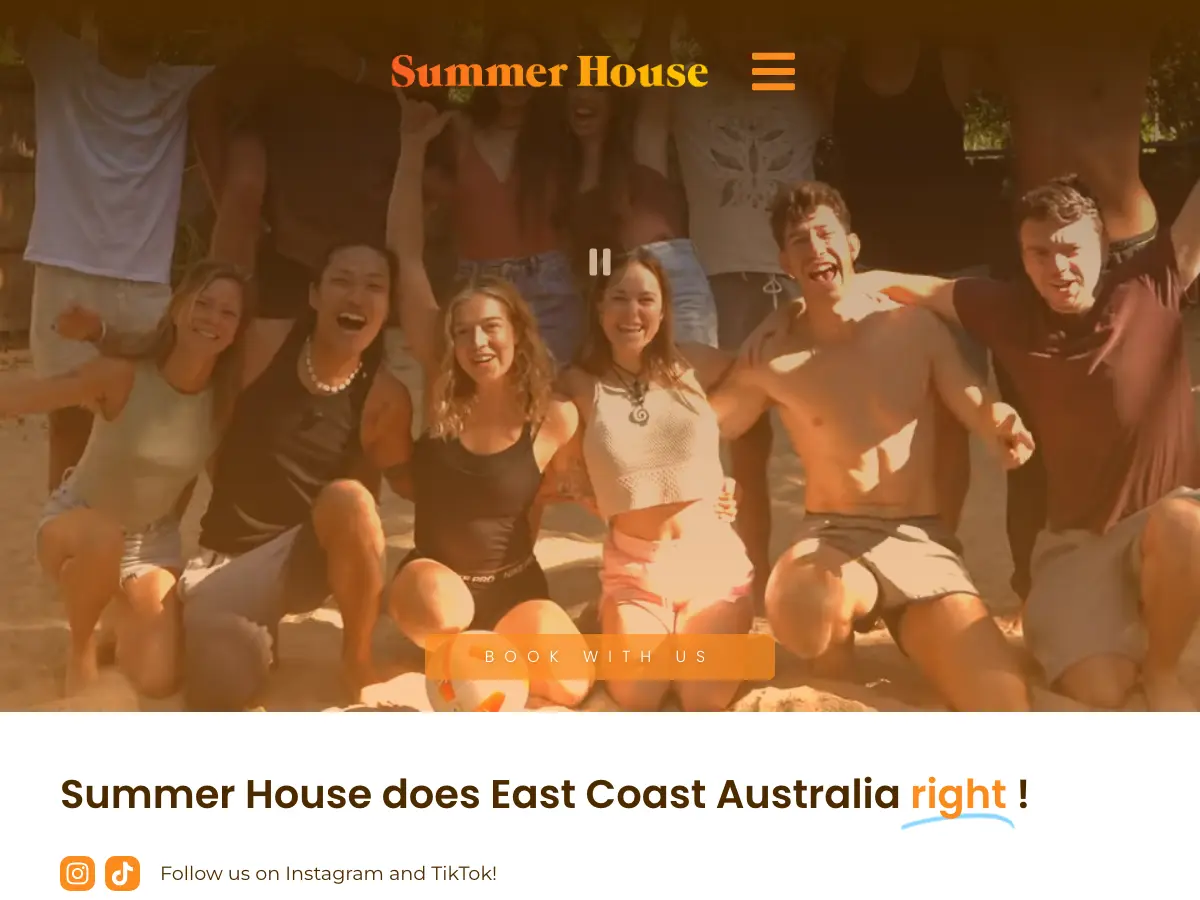 Summer House Backpackers's website