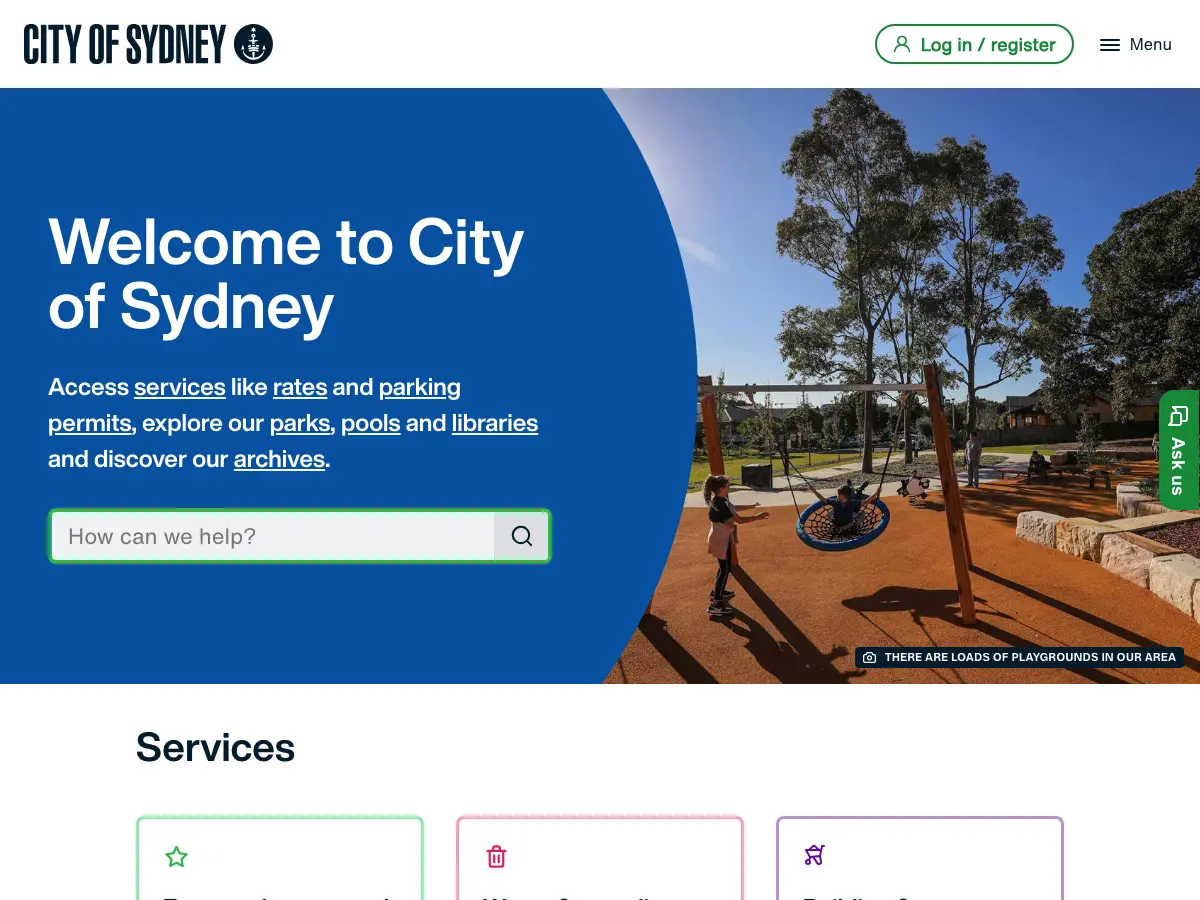 Glebe Library's website