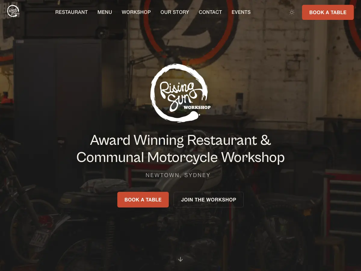 Rising Sun Workshop's website