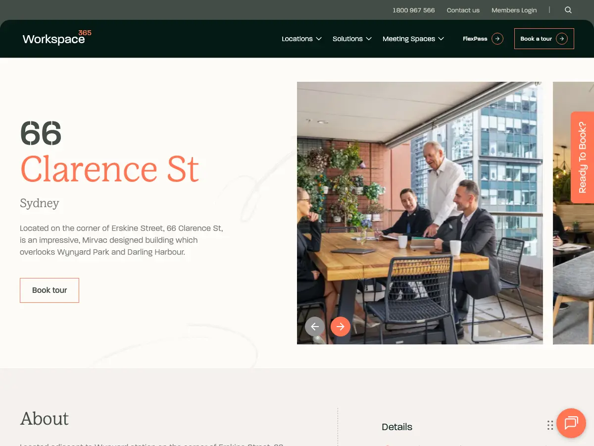 Workspace365 - Coworking And Office Space's website