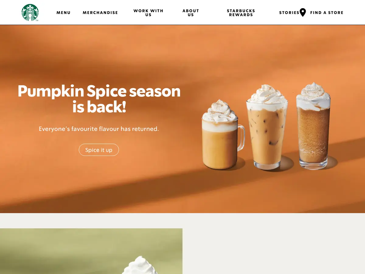 Starbucks George Street's website