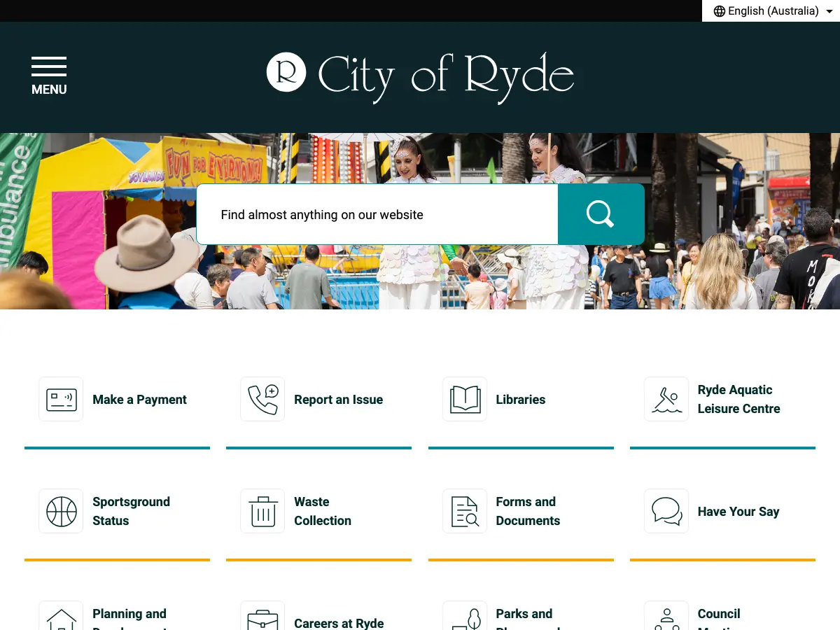 Ryde Library's website