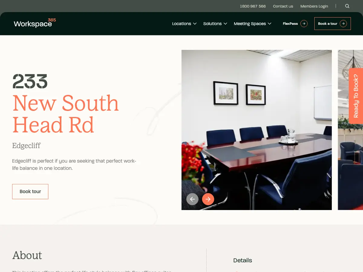 Workspace365 - Coworking And Office Space's website