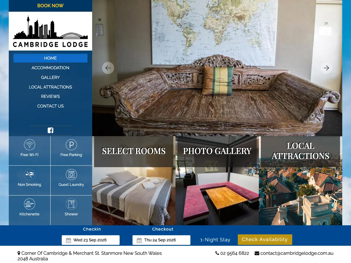 Cambridge Lodge's website