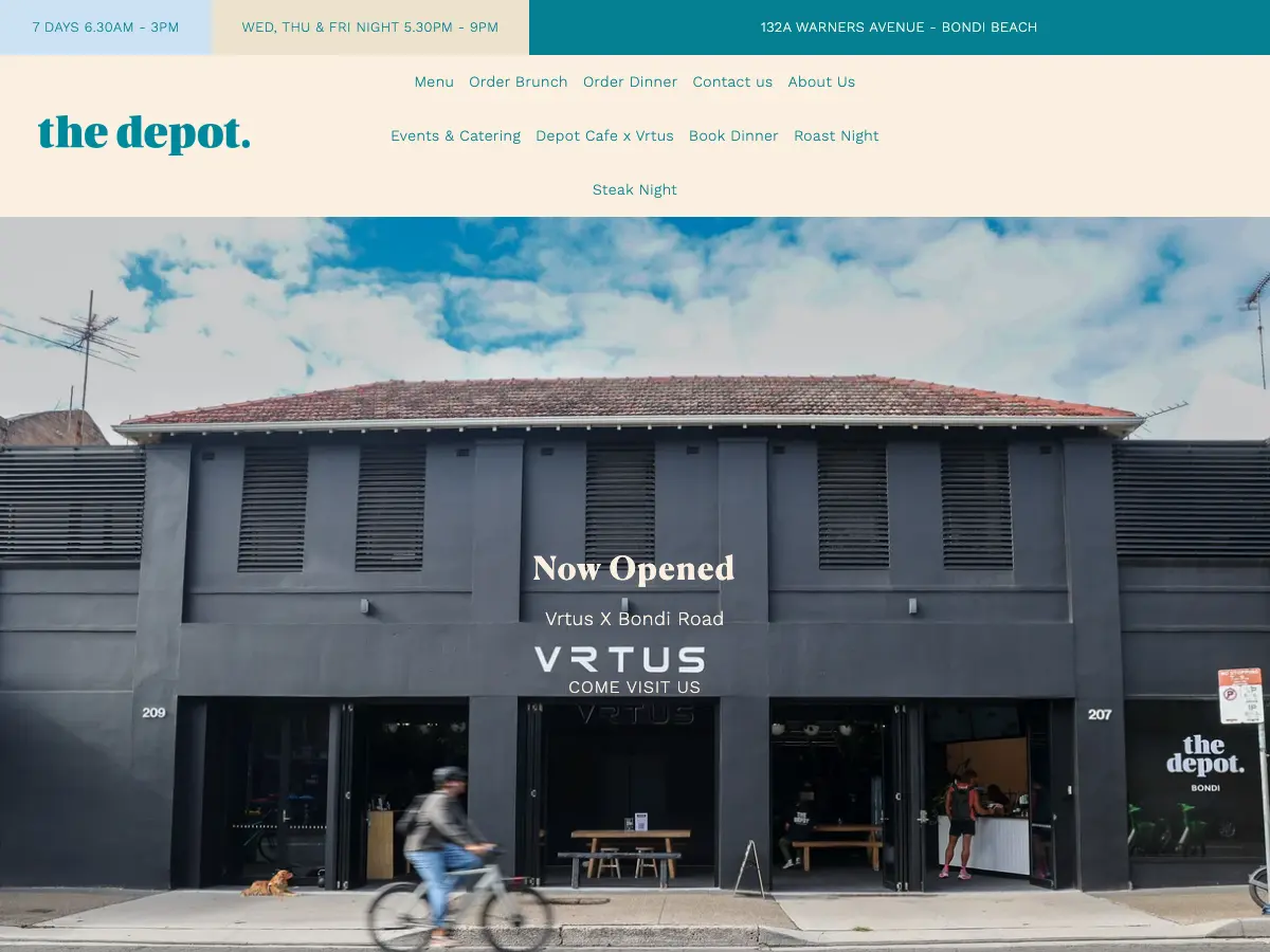 The Depot's website