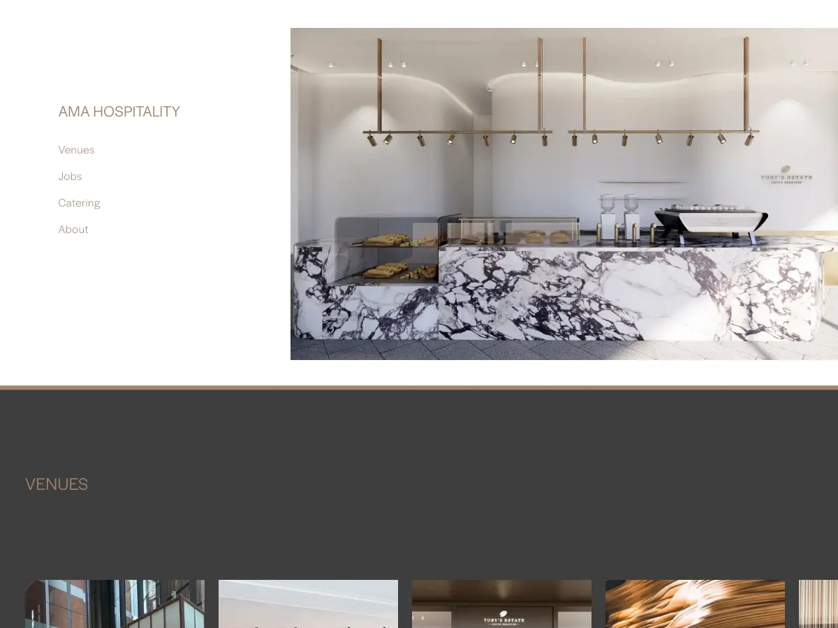 Toby's Estate Flagship Café Westfield Sydney's website